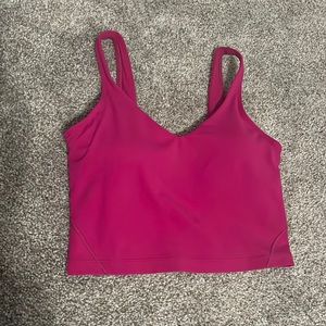 Lululemon pink align tank size 4 perfect condition